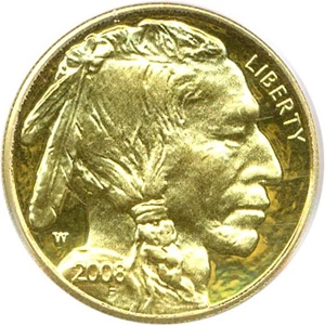 image for: 2008-W $5 PCGS Proof 69 DCameo (American Buffalo)