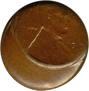 image for: Mint Error: 1919-S 1c NGC MS63 BN (Struck 30% Off Center)