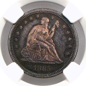 image for: 1885 25c NGC Proof 65