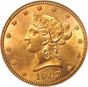 image for: 1907-S $10 PCGS MS61