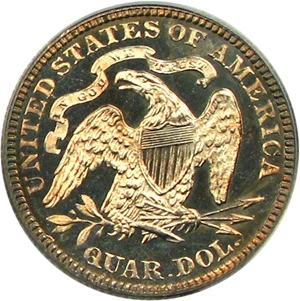image for: 1876 25c PCGS Proof 64