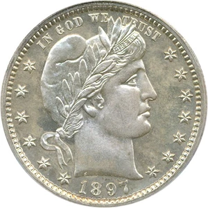 image for: 1897 25c PCGS Proof 64