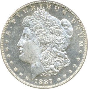 image for: 1887 $1 PCGS MS65 DMPL