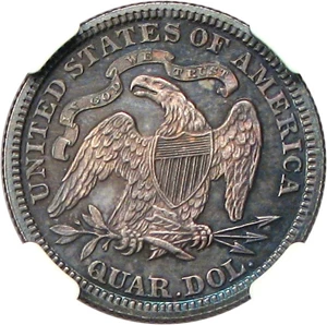image for: 1890 25c NGC Proof 63