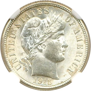 image for: 1915 10c NGC MS65