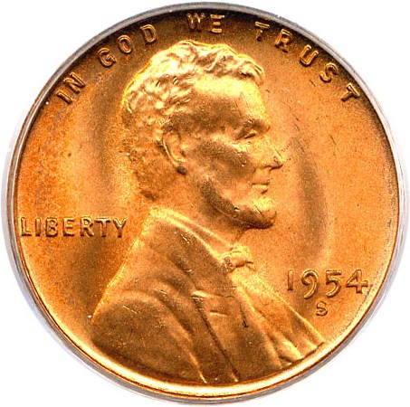 1954 S Lincoln Penny Wheat Reverse RD Coin Pricing Guide | The
