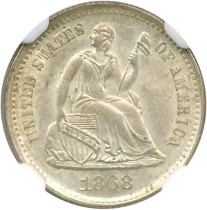 image for: 1868-S H10c NGC/CAC MS64