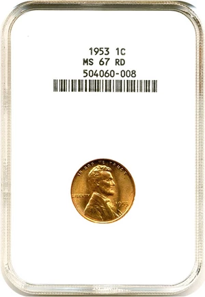 image for: 1953 1c NGC MS67 RD