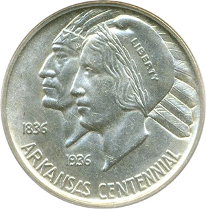 image for: 1939-D Arkansas 50c PCGS MS64