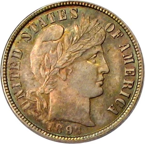 image for: 1897-O 10c PCGS MS65