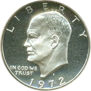 image for: 1972-S $1 PCGS Proof 69 DCameo (Silver)