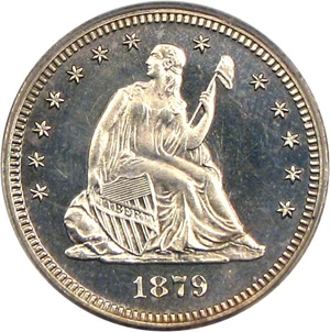 image for: 1879 25c PCGS Proof 64 Cameo