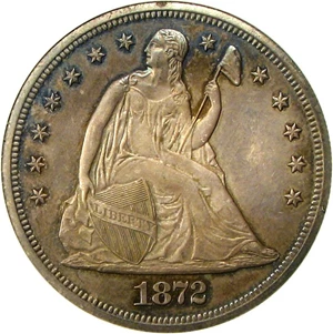 image for: 1872 $1 NGC/CAC Proof 63