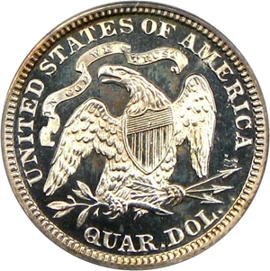 image for: 1879 25c PCGS Proof 64 Cameo