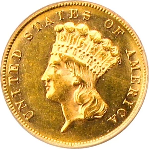 image for: 1882 $3 PCGS Secure MS62