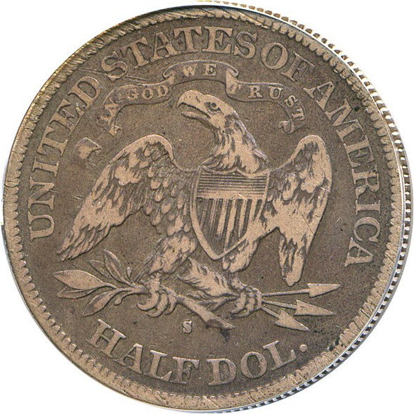 image for: 1878-S 50c PCGS F15