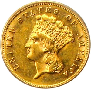image for: 1868 $3 PCGS MS61
