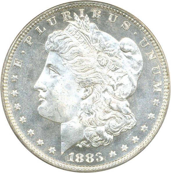 image for: 1883 $1 PCGS MS65 DMPL OGH