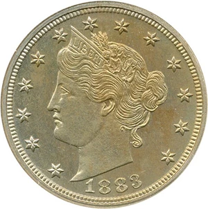 image for: 1883 5c ANACS Proof 65 (No Cents)