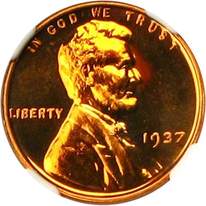 image for: 1937 1c NGC/CAC Proof 67 RD