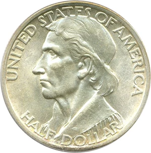 image for: 1934 Boone 50c PCGS MS64