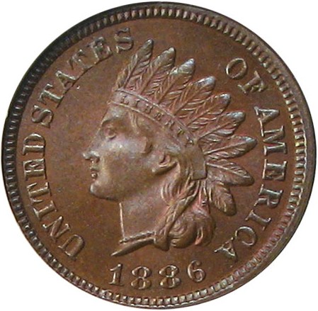 image for: 1886 1c NGC/CAC MS65 RB (Type 1)
