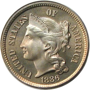 image for: 1886 3cN PCGS/CAC Proof 68