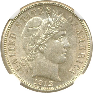 image for: 1912-D 10c NGC MS63