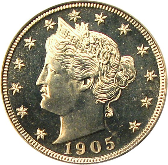 image for: 1905 5c PCGS Proof 65 OGH