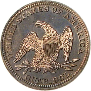 image for: 1858 25c PCGS Proof 64