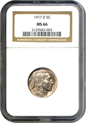 image for: 1917-D 5c NGC MS66