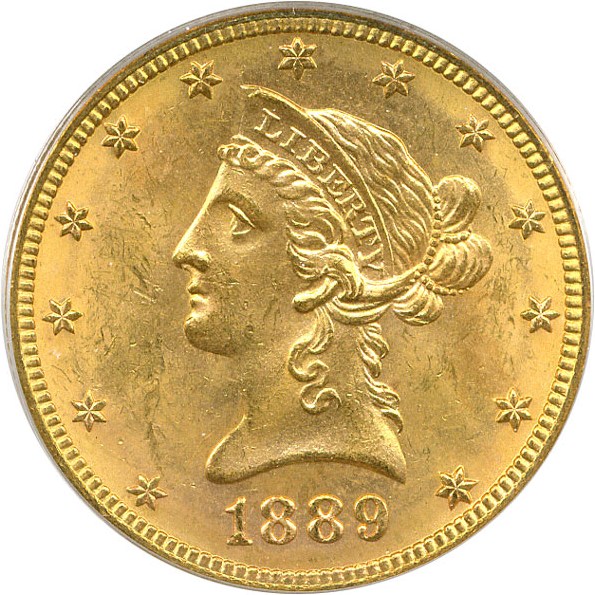 image for: 1889-S $10 PCGS MS63