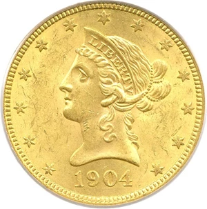 image for: 1904-O $10 PCGS MS63
