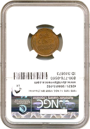 image for: 1955/1955 1c NGC MS65 BN (Doubled Die)