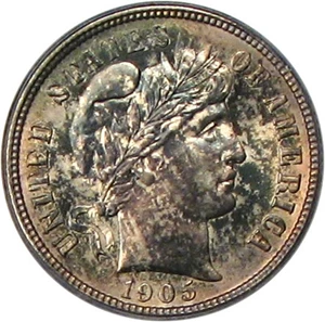 image for: 1905-O 10c PCGS MS64