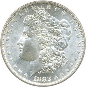 image for: Hot 50 VAM: 1882-O/S $1 PCGS MS65 (Weak)