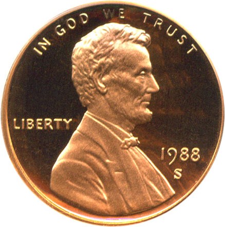 image for: 1988-S 1c PCGS Proof 69 RD DCameo