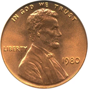 image for: 1980 1c PCGS MS67 RD