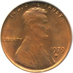 image for: 1979-D 1c PCGS MS66 RD