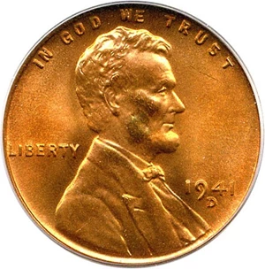 image for: 1941-D 1c PCGS MS67 RD