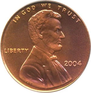 image for: 2004 1c PCGS MS68 RD
