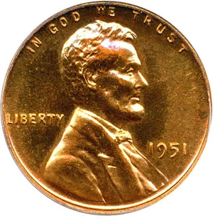 image for: 1951 1c PCGS Proof 66 RD