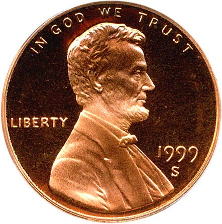 image for: 1999-S 1c PCGS Proof 69 RD DCameo