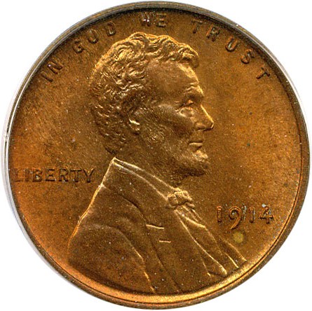 image for: 1914 1c PCGS MS65 RD