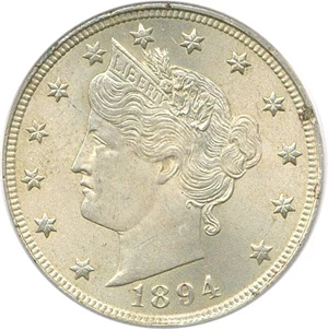 image for: 1894 5c PCGS MS63
