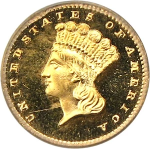 image for: 1886 G$1 PCGS/CAC Proof 64+ Cameo