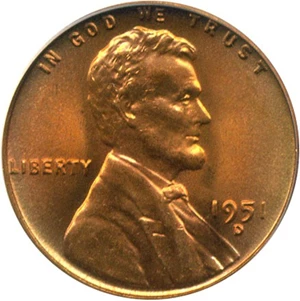 image for: 1951-D 1c PCGS/CAC MS67 RD