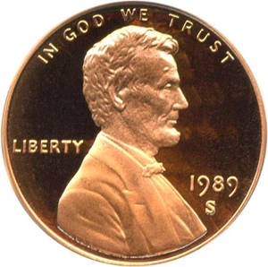 image for: 1989-S 1c PCGS Proof 69 RD DCameo