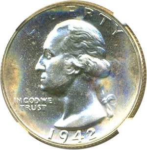 image for: 1942 25c NGC Proof 67