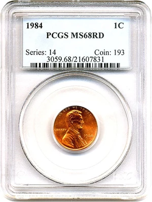 image for: 1984 1c PCGS MS68 RD